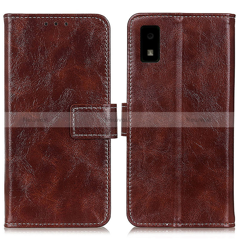 Leather Case Stands Flip Cover Holder K04Z for Sharp Aquos wish2