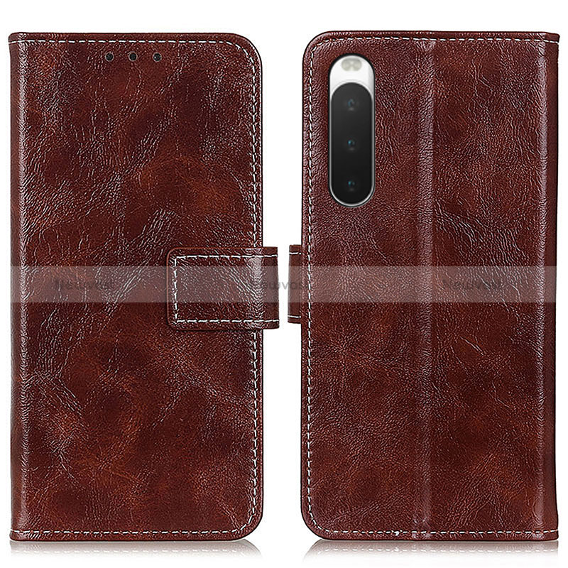 Leather Case Stands Flip Cover Holder K04Z for Sony Xperia 10 IV SOG07