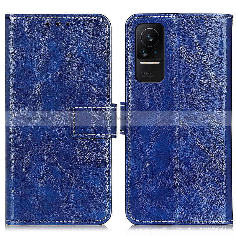 Leather Case Stands Flip Cover Holder K04Z for Xiaomi Civi 1S 5G Blue