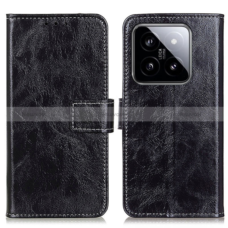 Leather Case Stands Flip Cover Holder K04Z for Xiaomi Mi 14 Pro 5G