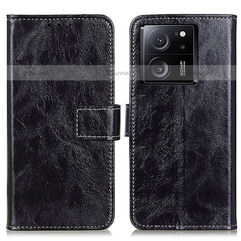 Leather Case Stands Flip Cover Holder K04Z for Xiaomi Redmi K60 Ultra 5G Black