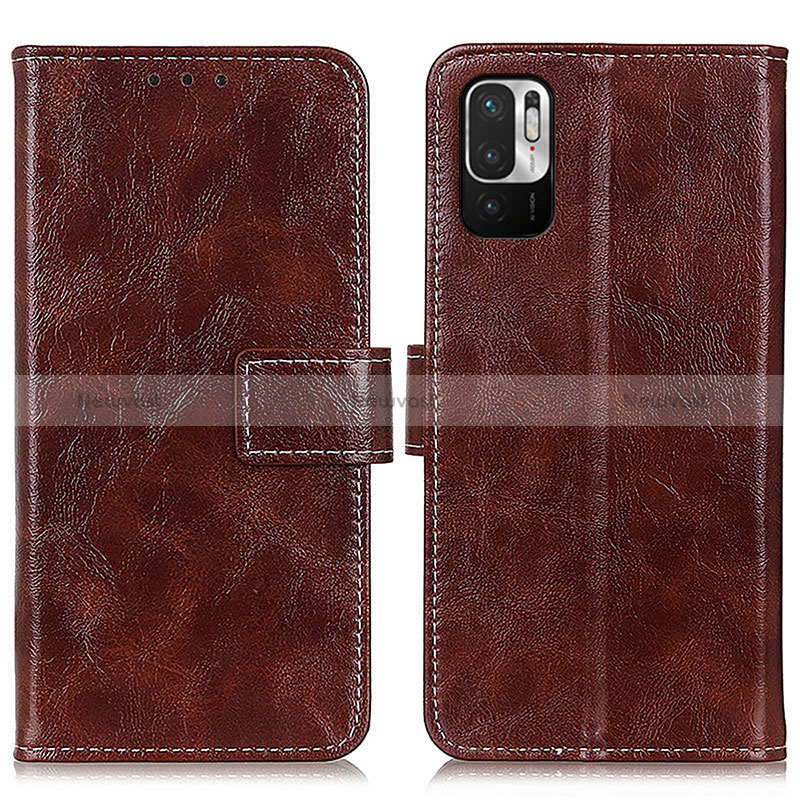 Leather Case Stands Flip Cover Holder K04Z for Xiaomi Redmi Note 10 JE 5G