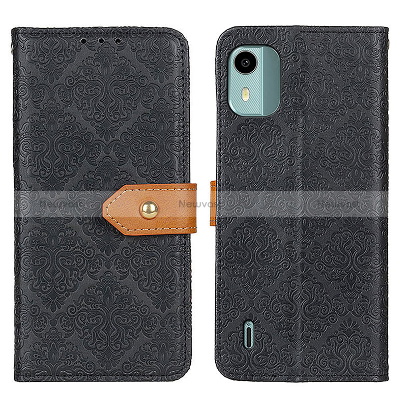 Leather Case Stands Flip Cover Holder K05Z for Nokia C12 Plus