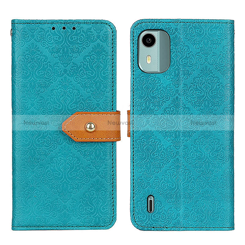 Leather Case Stands Flip Cover Holder K05Z for Nokia C12 Pro