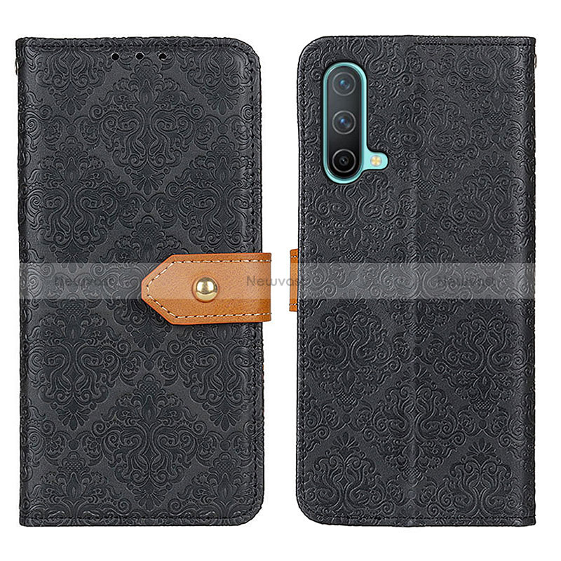 Leather Case Stands Flip Cover Holder K05Z for OnePlus Nord CE 5G