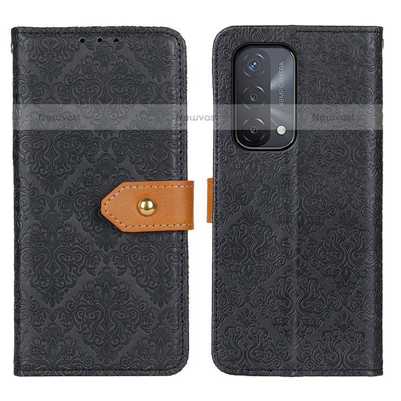 Leather Case Stands Flip Cover Holder K05Z for OnePlus Nord N200 5G