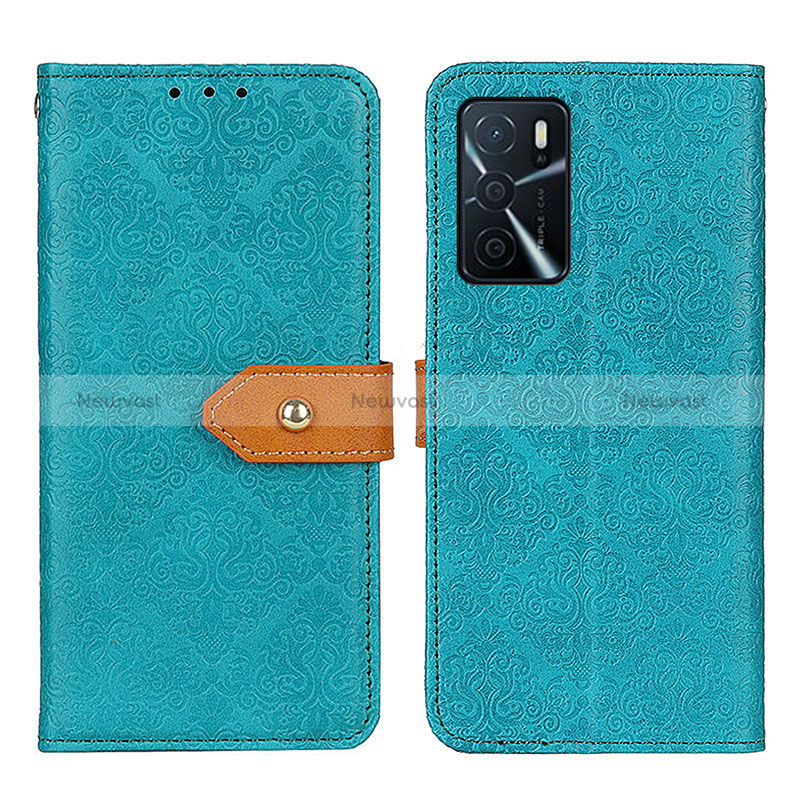 Leather Case Stands Flip Cover Holder K05Z for Oppo A16