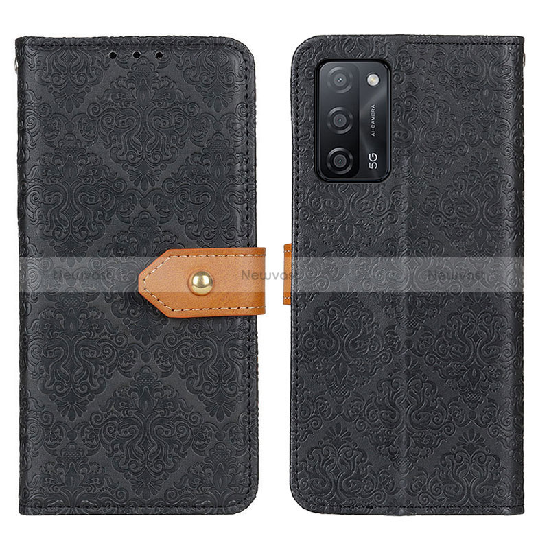 Leather Case Stands Flip Cover Holder K05Z for Oppo A53s 5G