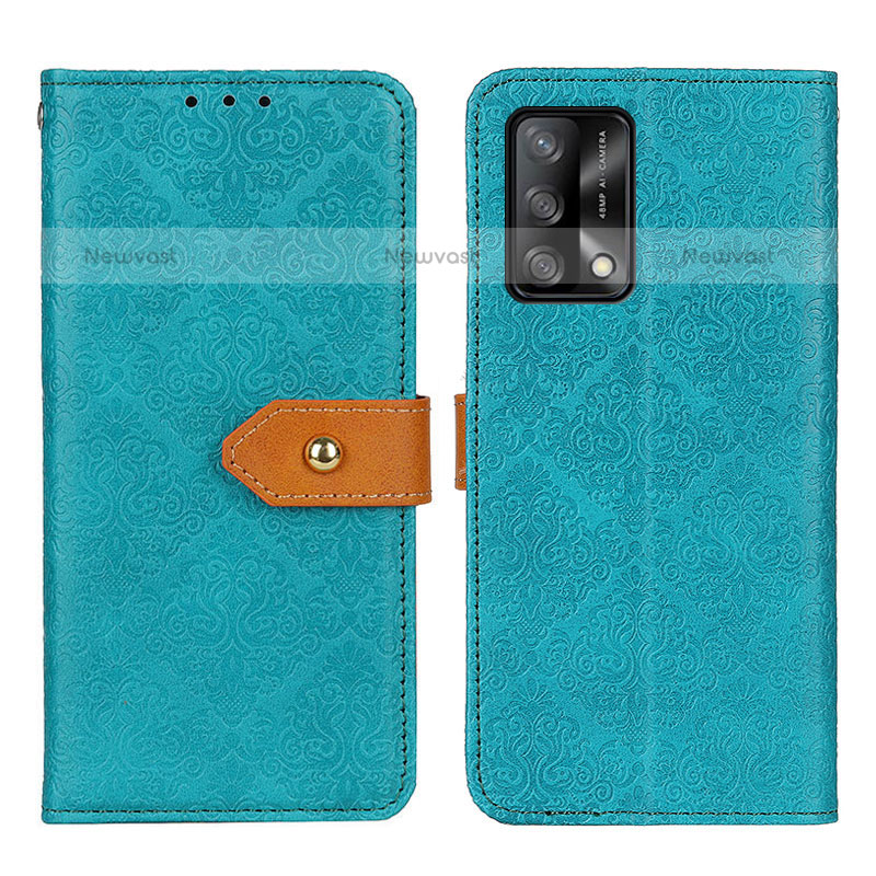 Leather Case Stands Flip Cover Holder K05Z for Oppo A74 4G