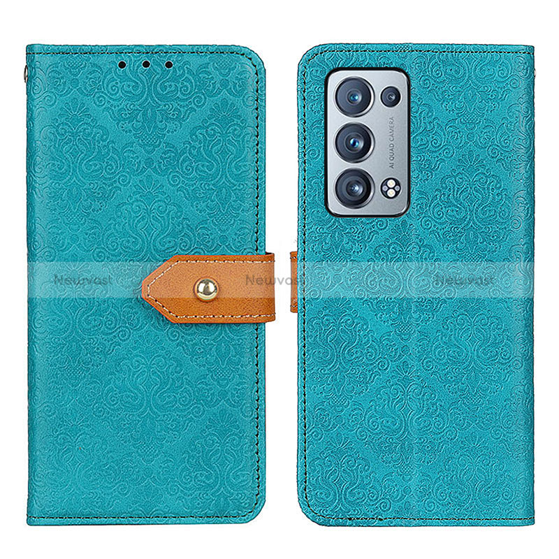 Leather Case Stands Flip Cover Holder K05Z for Oppo Reno6 Pro 5G