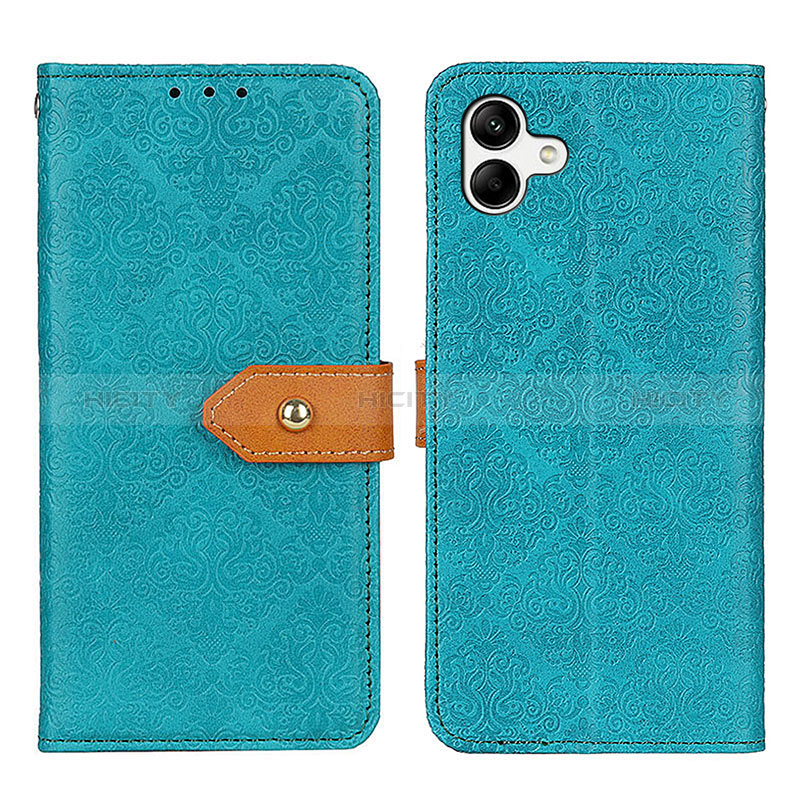 Leather Case Stands Flip Cover Holder K05Z for Samsung Galaxy A04E Green