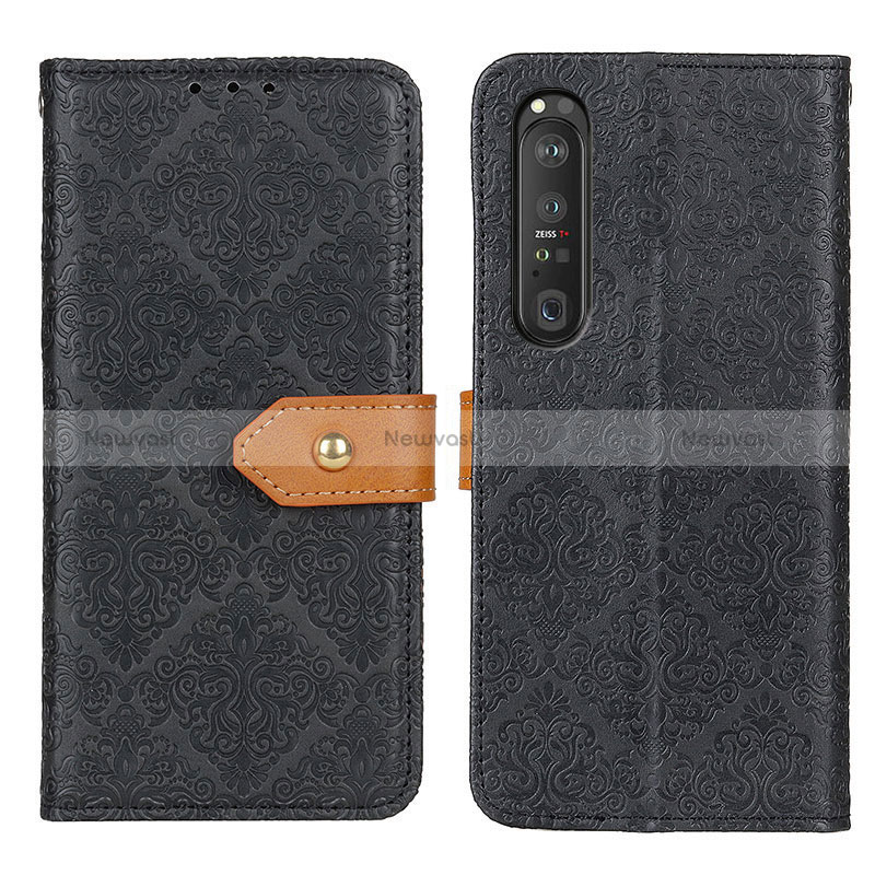 Leather Case Stands Flip Cover Holder K05Z for Sony Xperia 1 III