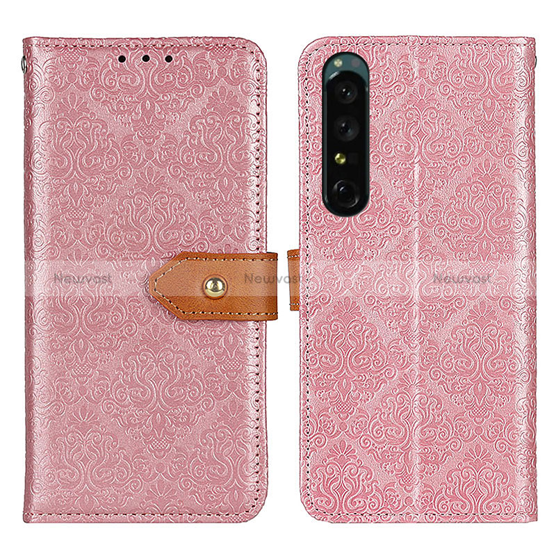 Leather Case Stands Flip Cover Holder K05Z for Sony Xperia 1 IV