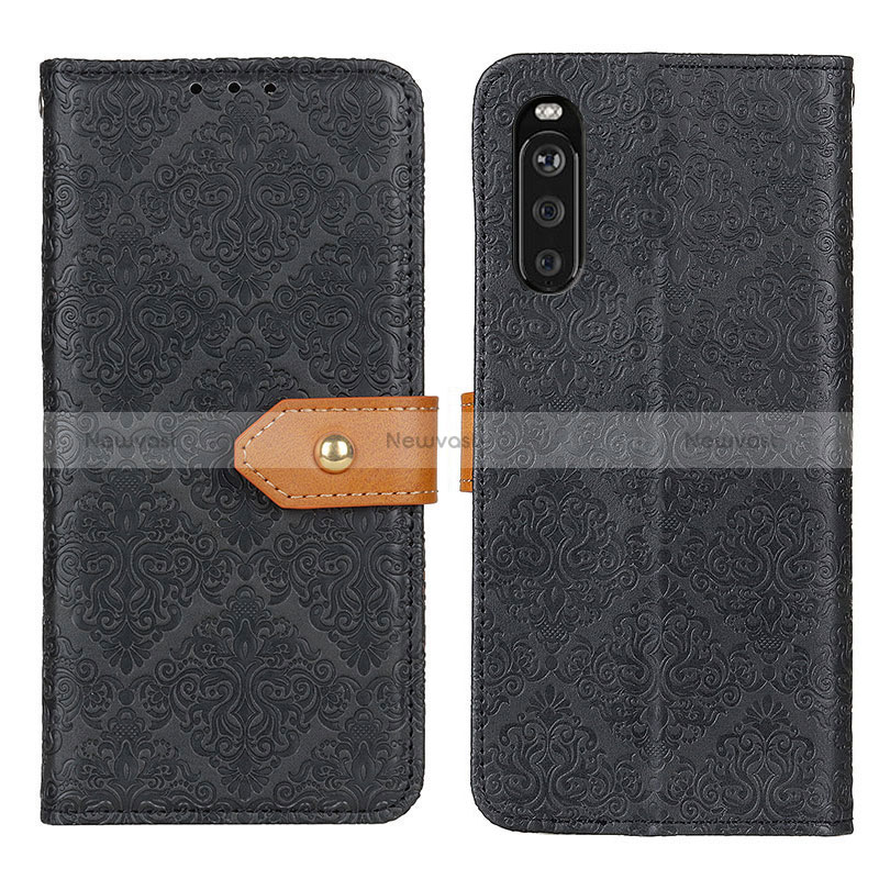 Leather Case Stands Flip Cover Holder K05Z for Sony Xperia 10 III Lite