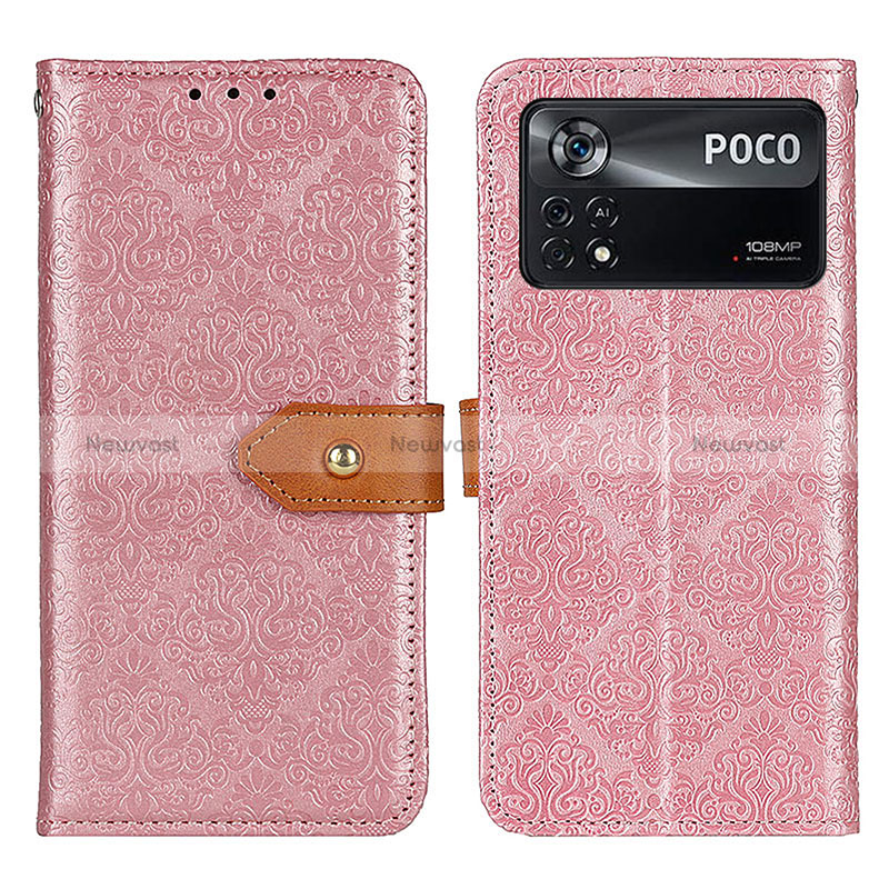 Leather Case Stands Flip Cover Holder K05Z for Xiaomi Poco X4 Pro 5G