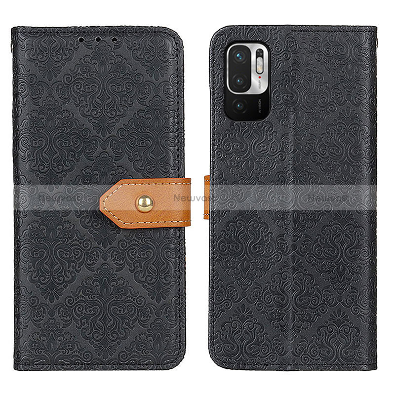 Leather Case Stands Flip Cover Holder K05Z for Xiaomi Redmi Note 10 JE 5G