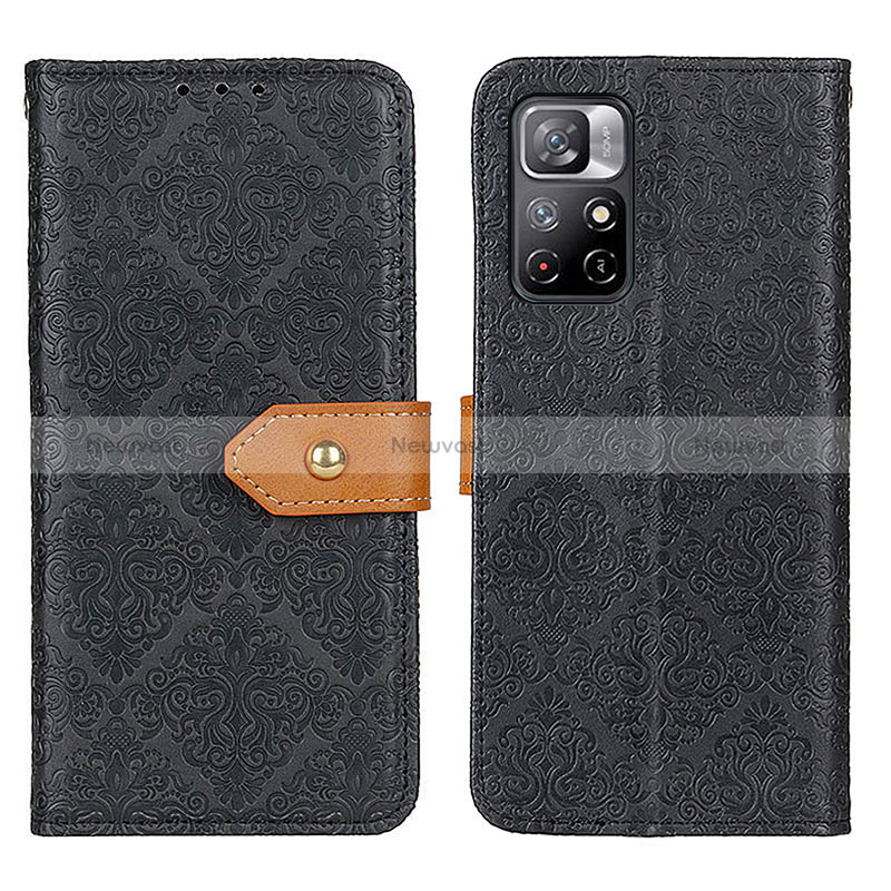 Leather Case Stands Flip Cover Holder K05Z for Xiaomi Redmi Note 11 5G