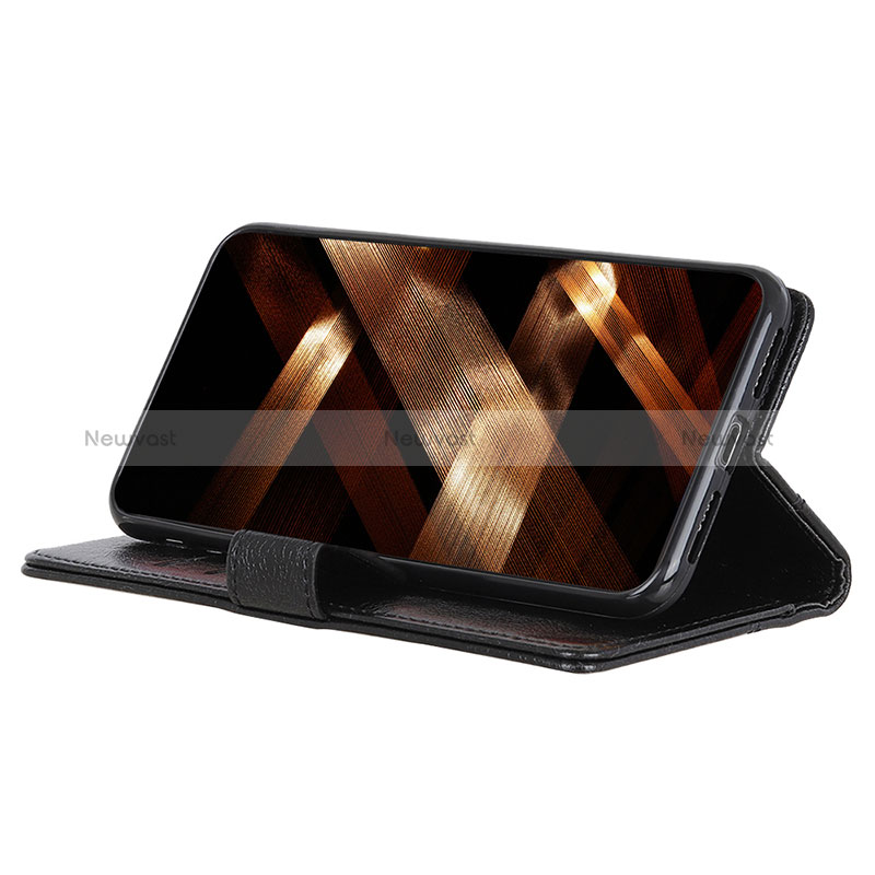 Leather Case Stands Flip Cover Holder K06Z for Motorola Moto E22