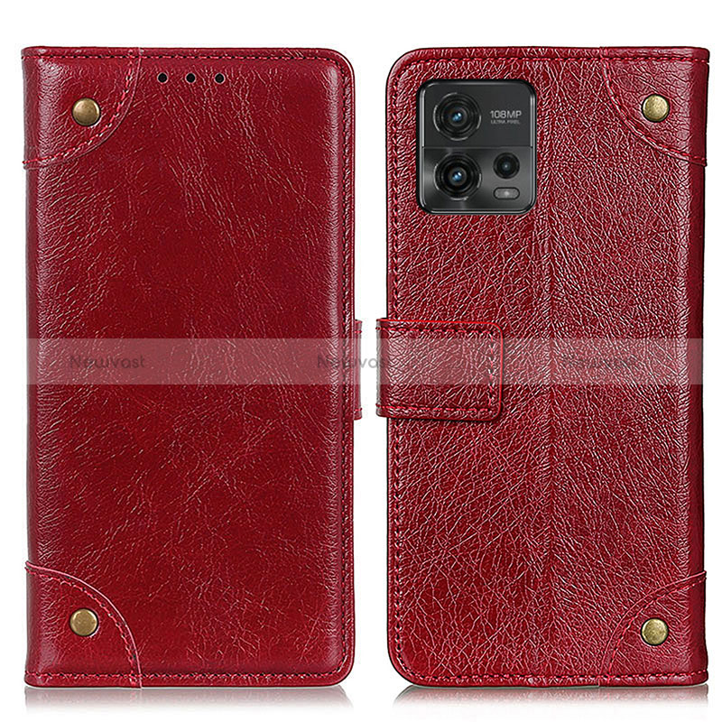 Leather Case Stands Flip Cover Holder K06Z for Motorola Moto G72