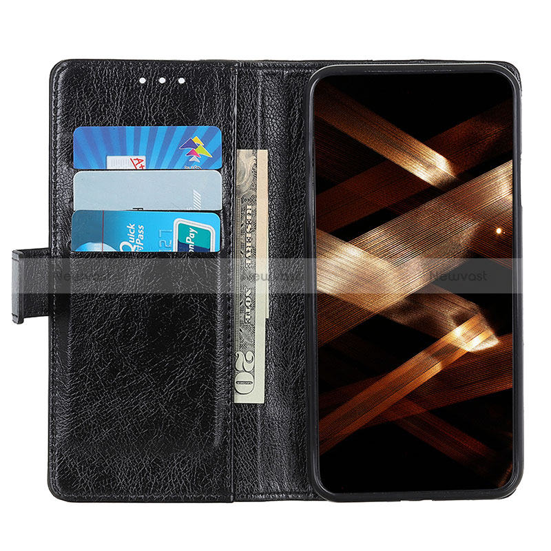 Leather Case Stands Flip Cover Holder K06Z for Motorola Moto G73 5G