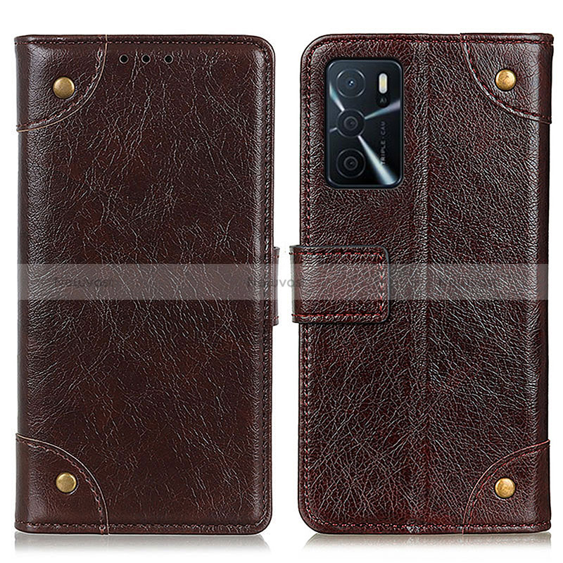 Leather Case Stands Flip Cover Holder K06Z for Oppo A16