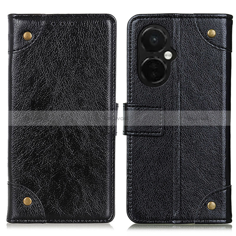 Leather Case Stands Flip Cover Holder K06Z for Oppo K11x 5G Black