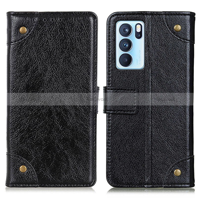 Leather Case Stands Flip Cover Holder K06Z for Oppo Reno6 Pro 5G India