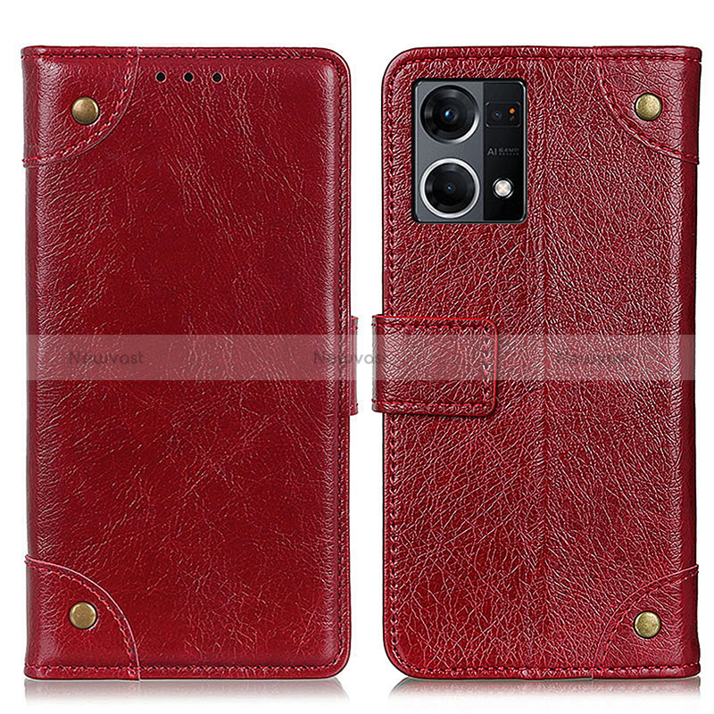 Leather Case Stands Flip Cover Holder K06Z for Oppo Reno8 4G