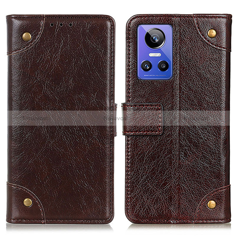 Leather Case Stands Flip Cover Holder K06Z for Realme GT Neo3 5G