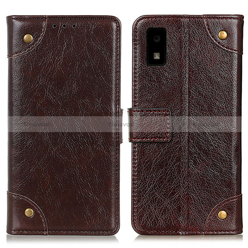 Leather Case Stands Flip Cover Holder K06Z for Sharp Aquos wish