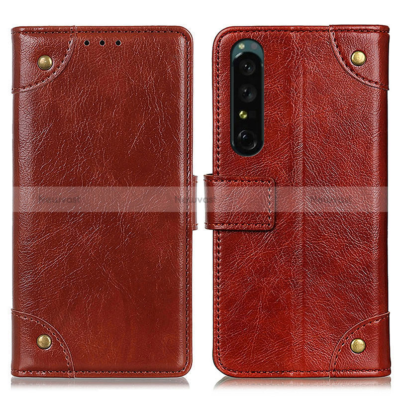 Leather Case Stands Flip Cover Holder K06Z for Sony Xperia 1 IV SO-51C