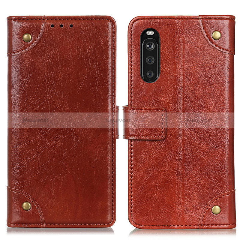 Leather Case Stands Flip Cover Holder K06Z for Sony Xperia 10 III Lite