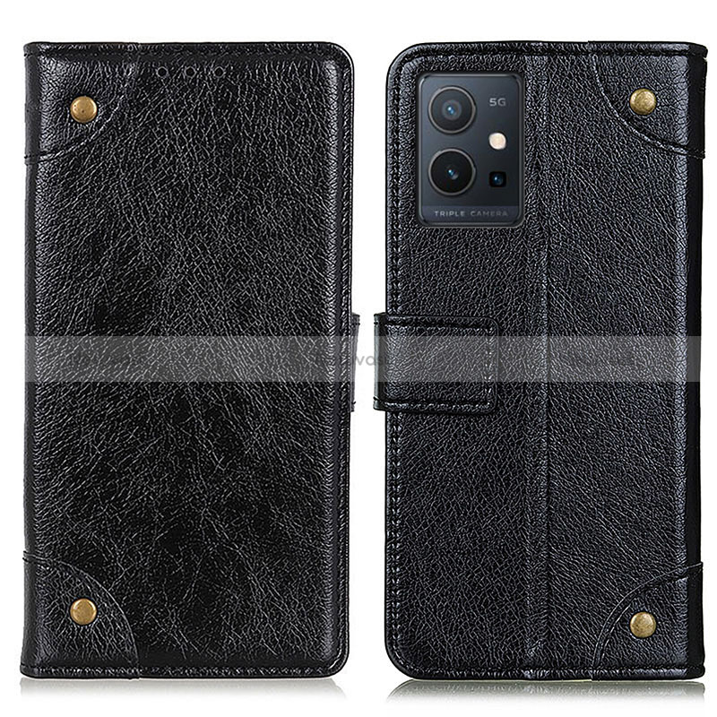 Leather Case Stands Flip Cover Holder K06Z for Vivo Y55s 5G