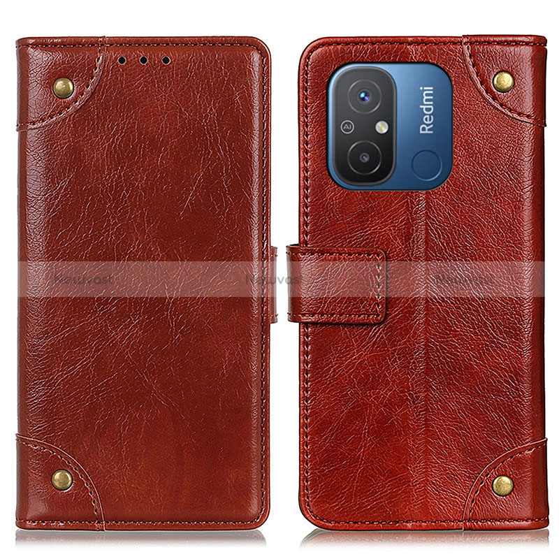 Leather Case Stands Flip Cover Holder K06Z for Xiaomi Redmi 12C 4G