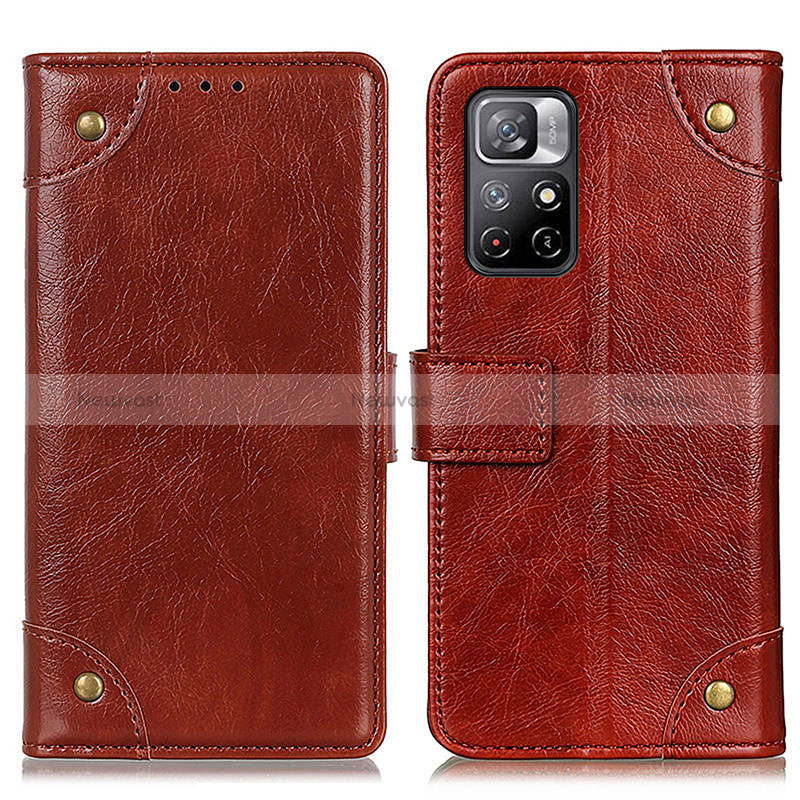 Leather Case Stands Flip Cover Holder K06Z for Xiaomi Redmi Note 11 5G