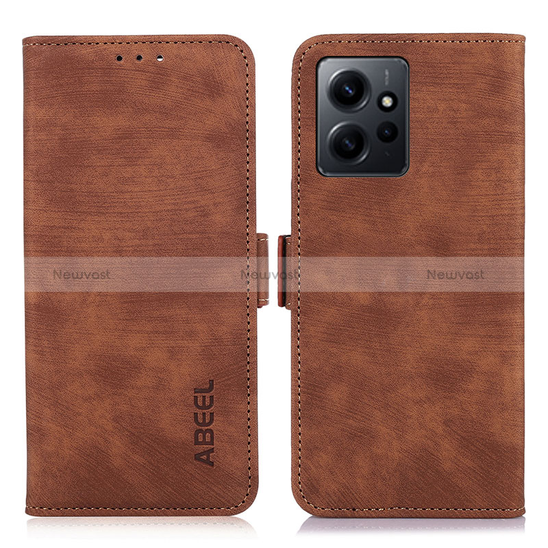 Leather Case Stands Flip Cover Holder K06Z for Xiaomi Redmi Note 12 4G