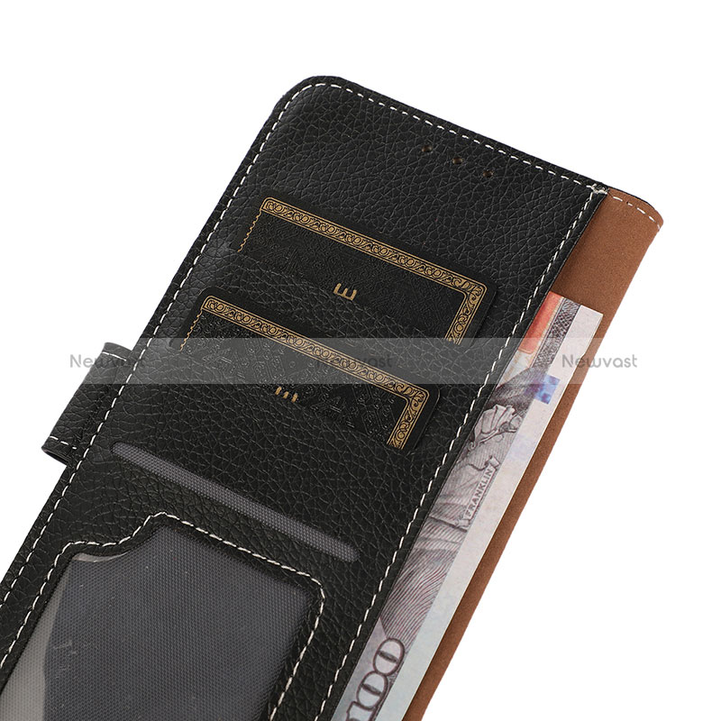 Leather Case Stands Flip Cover Holder K07Z for Oppo A77 5G