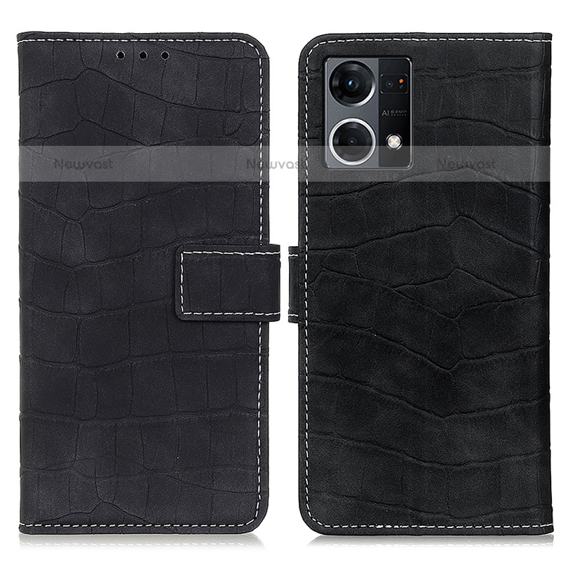 Leather Case Stands Flip Cover Holder K07Z for Oppo F21 Pro 4G
