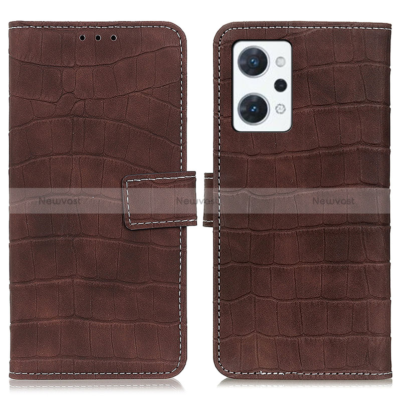 Leather Case Stands Flip Cover Holder K07Z for Oppo Reno7 A