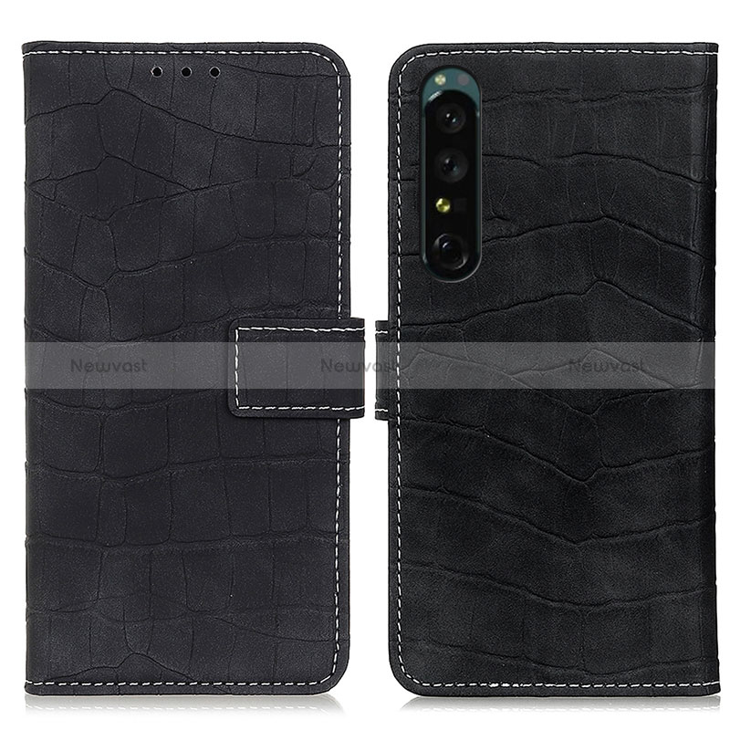 Leather Case Stands Flip Cover Holder K07Z for Sony Xperia 1 IV