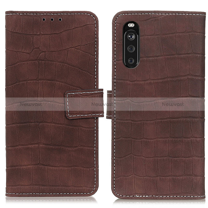 Leather Case Stands Flip Cover Holder K07Z for Sony Xperia 10 III SO-52B