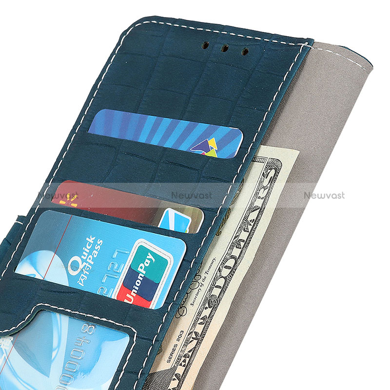 Leather Case Stands Flip Cover Holder K07Z for Vivo T1 5G India