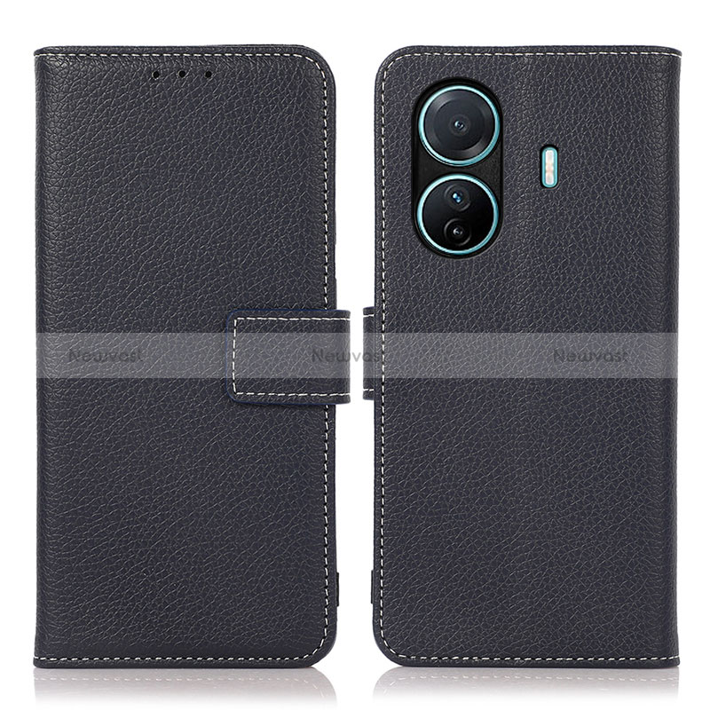 Leather Case Stands Flip Cover Holder K07Z for Vivo T1 Pro 5G