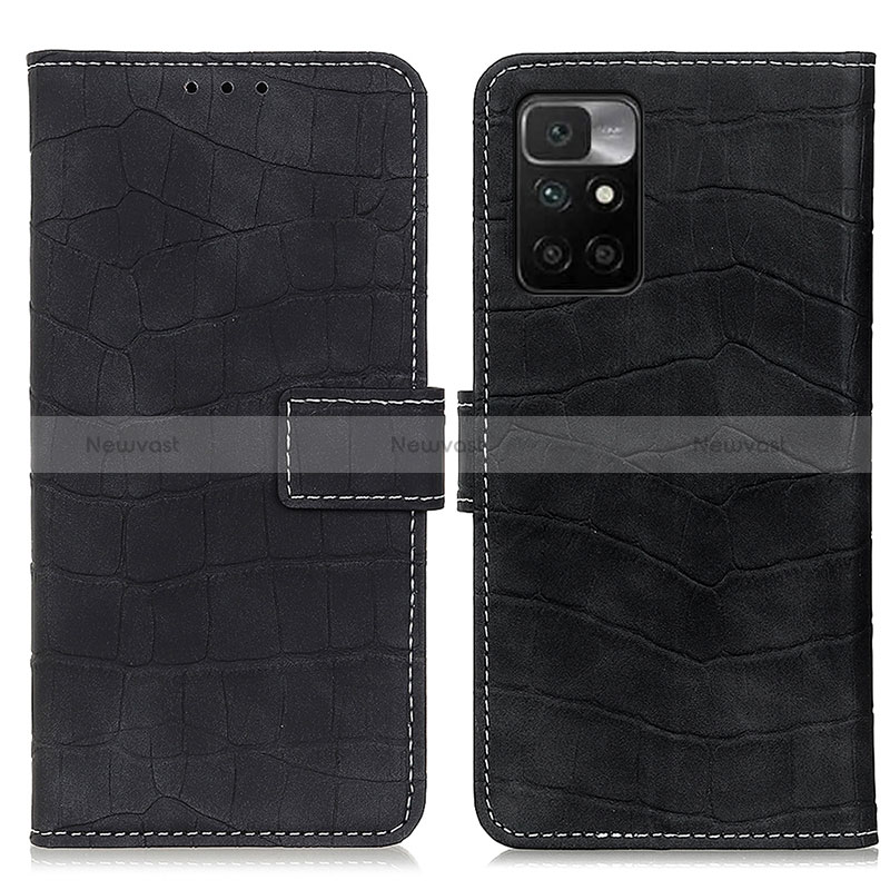 Leather Case Stands Flip Cover Holder K07Z for Xiaomi Redmi 10 (2022)