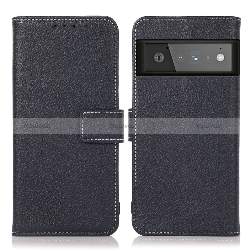 Leather Case Stands Flip Cover Holder K08Z for Google Pixel 6 Pro 5G