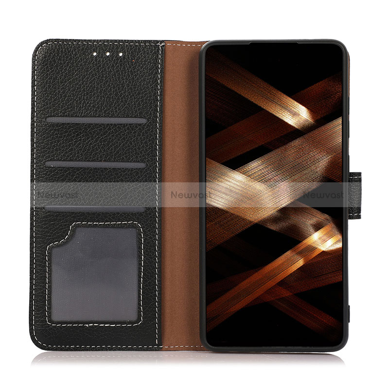 Leather Case Stands Flip Cover Holder K08Z for Motorola Moto E22