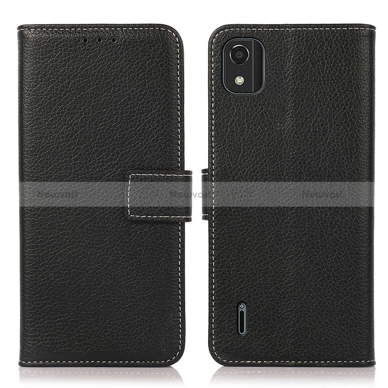 Leather Case Stands Flip Cover Holder K08Z for Nokia C2 2nd Edition