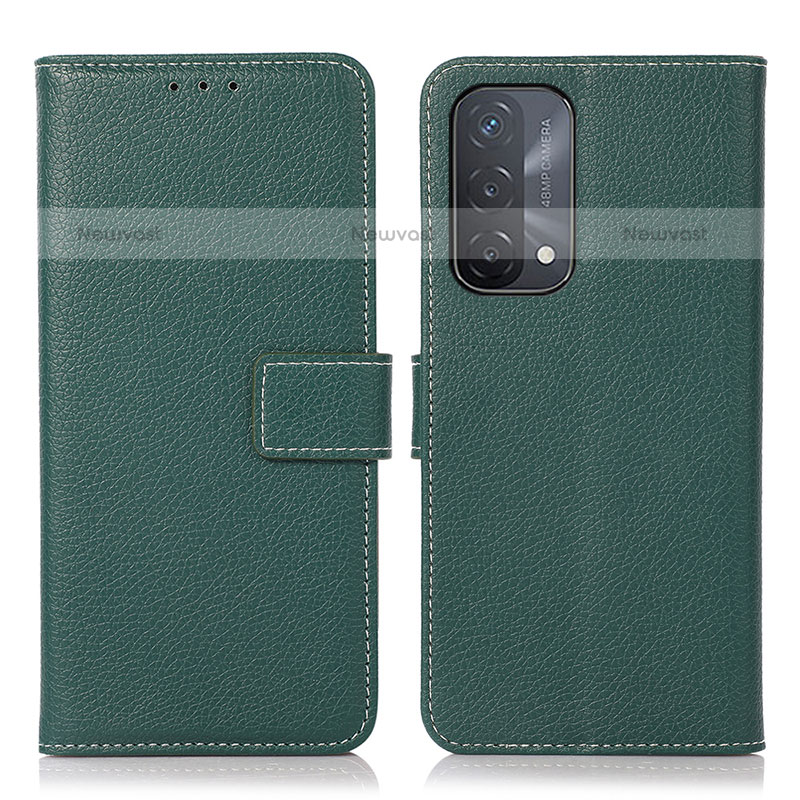 Leather Case Stands Flip Cover Holder K08Z for OnePlus Nord N200 5G