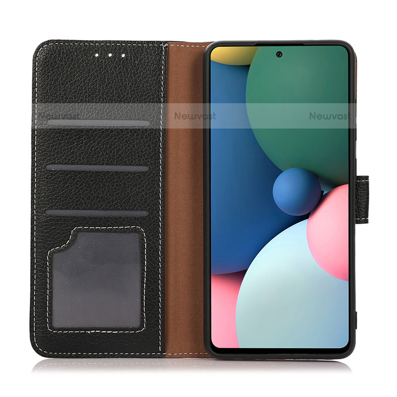 Leather Case Stands Flip Cover Holder K08Z for OnePlus Nord N200 5G