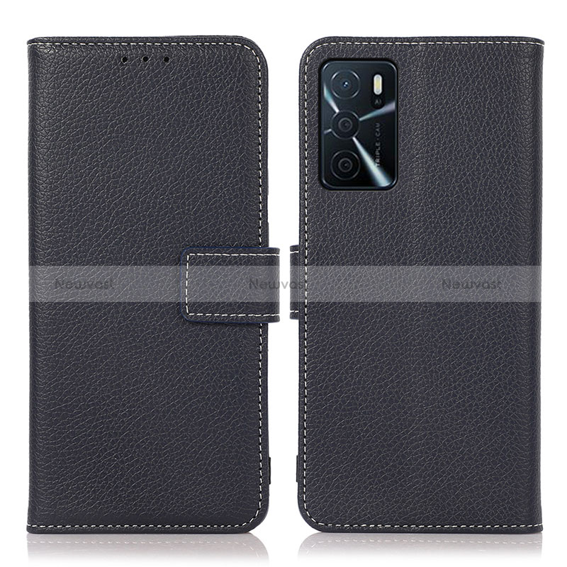 Leather Case Stands Flip Cover Holder K08Z for Oppo A16